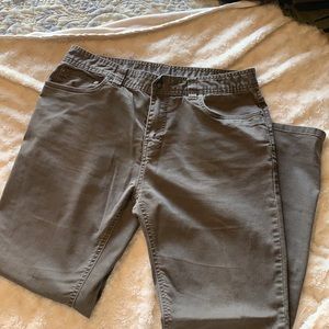 Prana  gray pant, slim fit, 34x32